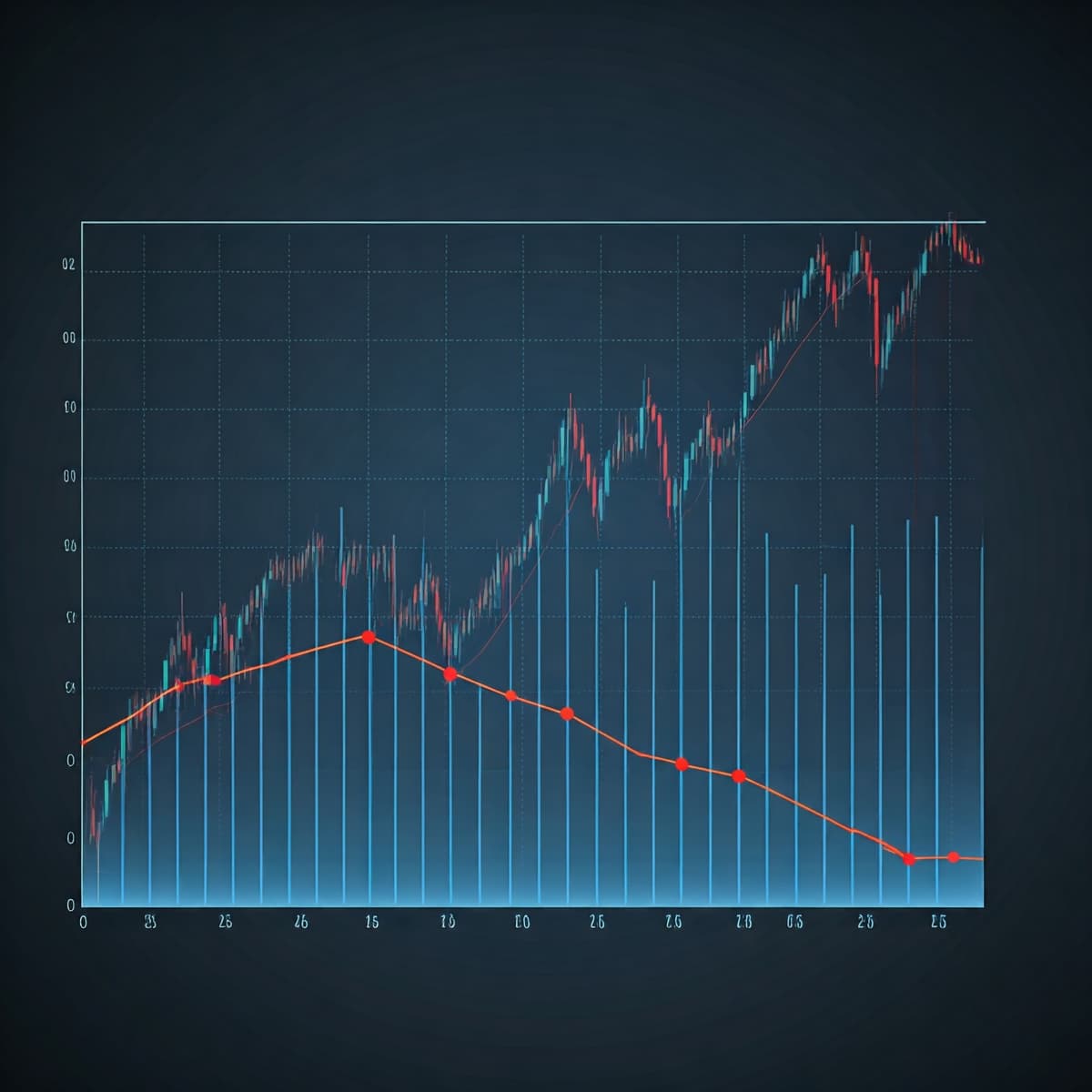 Image showing a fluctuating housing market for the fifth box to signify why and how to sell house cash fast ontario