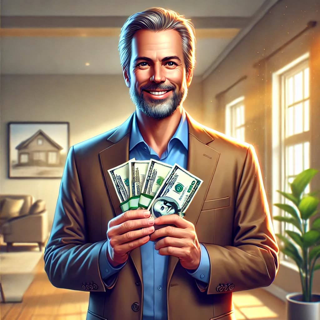 A happy man who saved  his finances by using cash home buyers to sell his house fast for cash in ontario canada